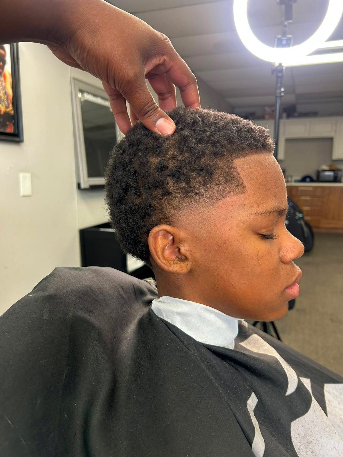 Kid's taper fade haircut